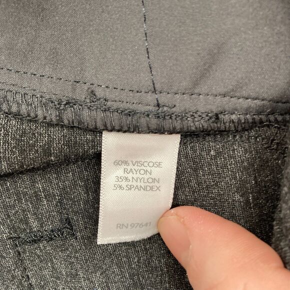 J. Jill Ponte Trouser Pants Women's XL Charcoal Gray Stretch Relaxed Career NWT - Picture 6 of 13